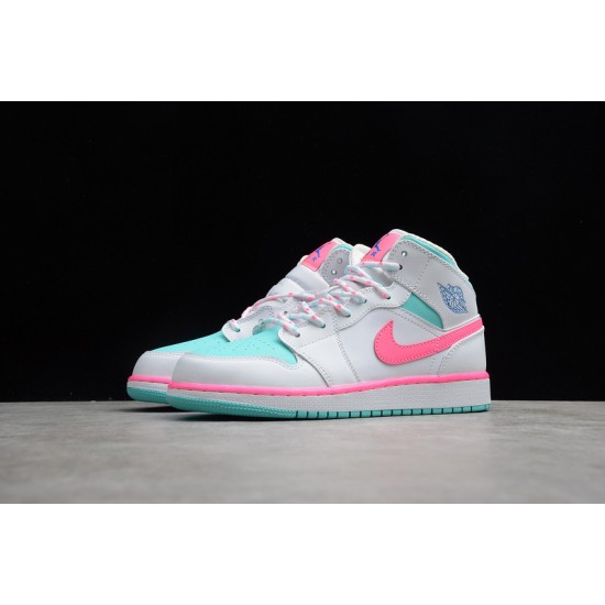 Jordan 1 Retro Mid Digital Pink BQ6931-700 Basketball Shoes