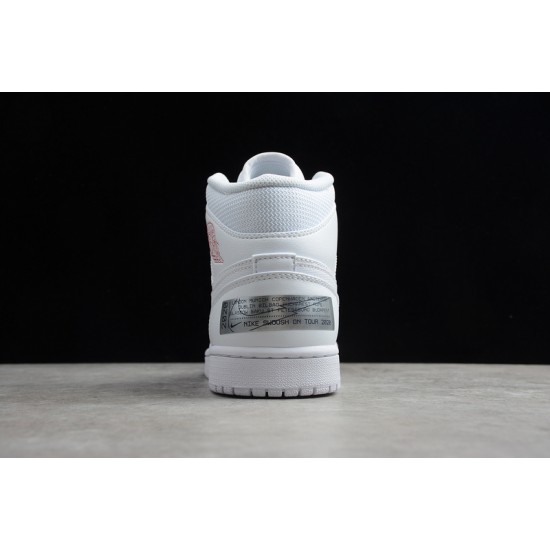 Jordan 1 Retro Mid Euro Tour CW7589-100 Basketball Shoes