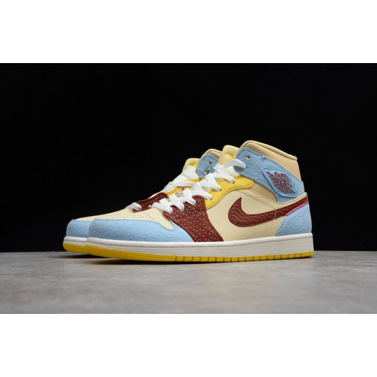 Jordan 1 Retro Mid Fearless CU2803-200 Basketball Shoes