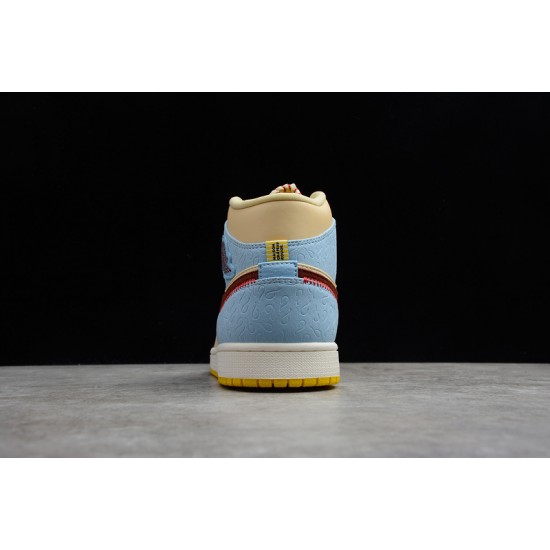 Jordan 1 Retro Mid Fearless CU2803-200 Basketball Shoes