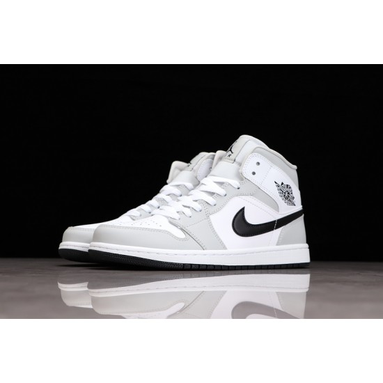 Jordan 1 Retro Mid Grey Fog BQ6472-015 Basketball Shoes