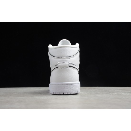 Jordan 1 Retro Mid Iridescent TrimCK6587-100 Basketball Shoes
