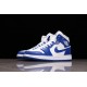 Jordan 1 Retro Mid Kentucky Blue BQ6472-104 Basketball Shoes