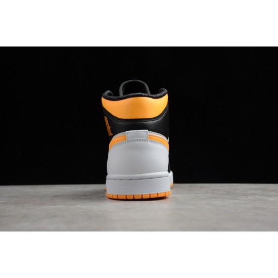 Jordan 1 Retro Mid Laser Orange CV5276-107 Basketball Shoes