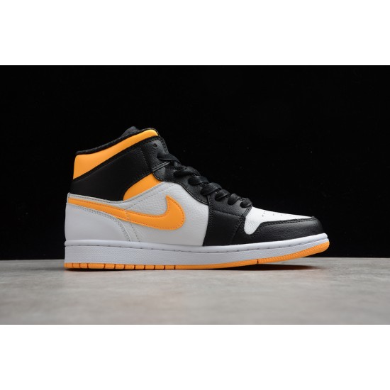 Jordan 1 Retro Mid Laser Orange CV5276-107 Basketball Shoes