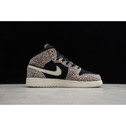 Jordan 1 Retro Mid Leopard BQ6931-021 Basketball Shoes