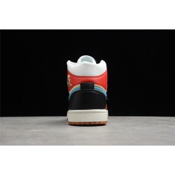 Jordan 1 Retro Mid Let(Her)Man DC1426-100 Basketball Shoes
