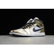 Jordan 1 Retro Mid Metallic Gold DC1419-700 Basketball Shoes