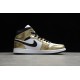 Jordan 1 Retro Mid Metallic Gold DC1419-700 Basketball Shoes