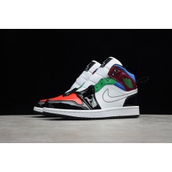 Jordan 1 Retro Mid Multi-Color DB5454-001 Basketball Shoes