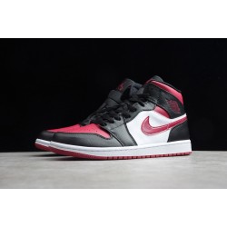 Jordan 1 Retro Mid Noble Red 554724-066 Basketball Shoes