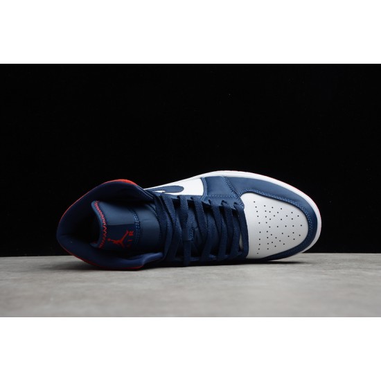 Jordan 1 Retro Mid Olympic 852542-104 Basketball Shoes