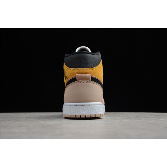 Jordan 1 Retro Mid Particle Beige DD2224-200 Basketball Shoes