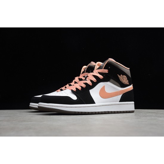 Jordan 1 Retro Mid Peach Mocha DH0210-100 Basketball Shoes