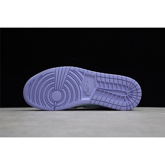 Jordan 1 Retro Mid Purple Pulse 554724-500 Basketball Shoes
