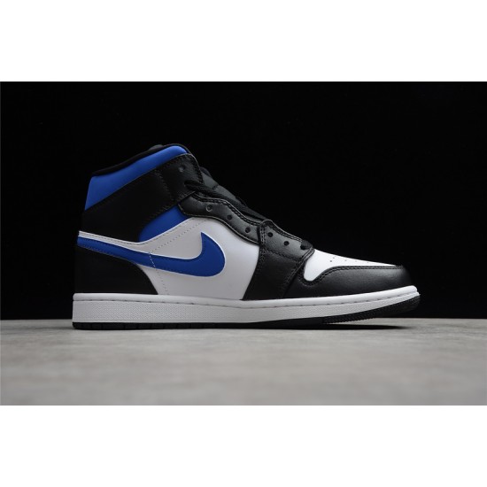 Jordan 1 Retro Mid Racer Blue 554724-140 Basketball Shoes