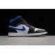 Jordan 1 Retro Mid Racer Blue 554724-140 Basketball Shoes
