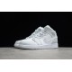 Jordan 1 Retro Mid Swoosh Logo - Grey Camo DD3235-100 Basketball Shoes