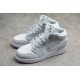 Jordan 1 Retro Mid Swoosh Logo - Grey Camo DD3235-100 Basketball Shoes