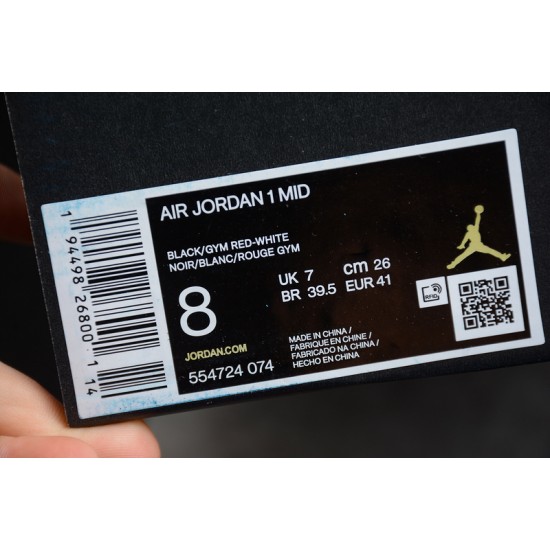 Jordan 1 Retro Mid Tan Grey DA4666-001 Basketball Shoes