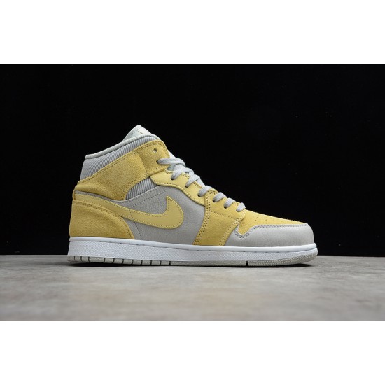 Jordan 1 Retro Mid Tan Grey DA4666-001 Basketball Shoes
