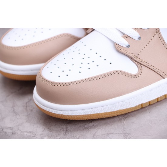 Jordan 1 Retro Mid Tan Gum 554724-271 Basketball Shoes