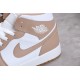 Jordan 1 Retro Mid Tan Gum 554724-271 Basketball Shoes