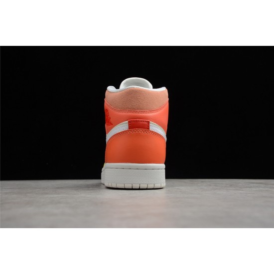 Jordan 1 Retro Mid To My First Coach DJ6908-100 Basketball Shoes