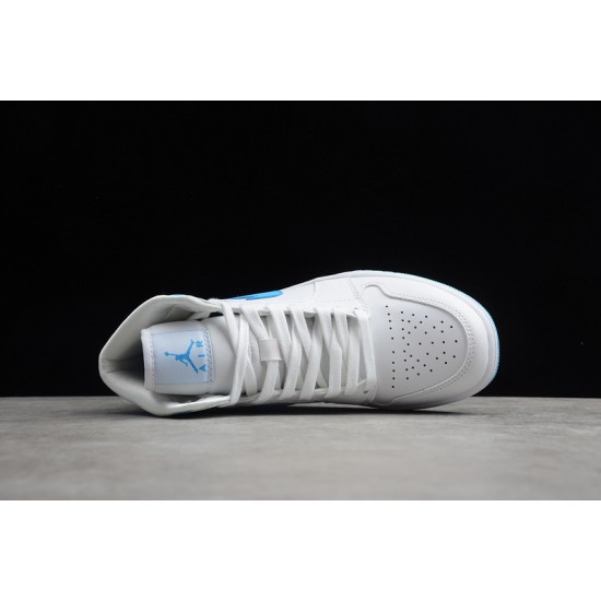 Jordan 1 Retro Mid UNC BQ6472-114 Basketball Shoes