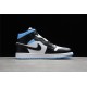 Jordan 1 Retro Mid University Blue BQ6472-102 Basketball Shoes