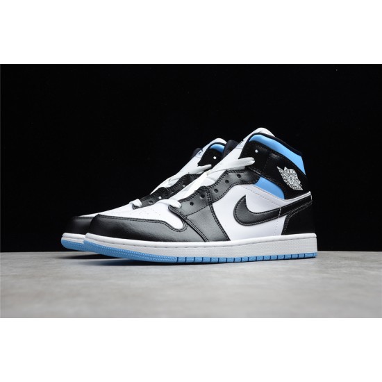 Jordan 1 Retro Mid University Blue BQ6472-102 Basketball Shoes