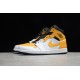 Jordan 1 Retro Mid University Gold 554724-170 Basketball Shoes