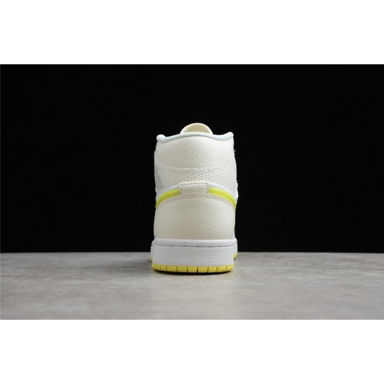 Jordan 1 Retro Mid Voltage Yellow DB2822-107 Basketball Shoes
