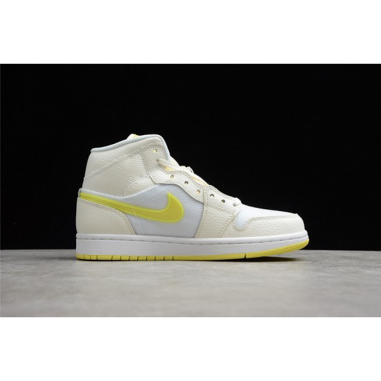 Jordan 1 Retro Mid Voltage Yellow DB2822-107 Basketball Shoes