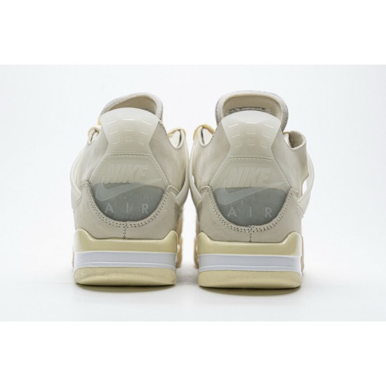 Men OFF White x Air Jordan 4 Sail