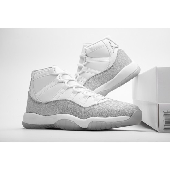 WMNS Air Jordan 11 Retro White Metallic Silver