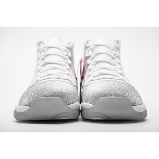 WMNS Air Jordan 11 Retro White Metallic Silver