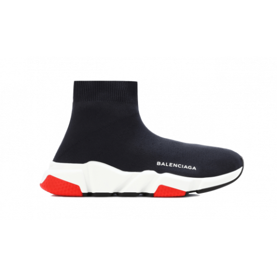 Balenciaga Speed Runner Mid Black Red Black