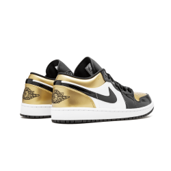 Air Jordan 1 Low Gold Toe Black Gold Black