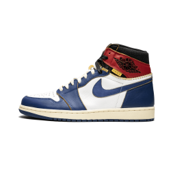 Air Jordan 1 High UN Union Storm Blue White Storm Blue Varsity Red