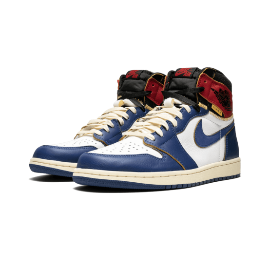 Air Jordan 1 High UN Union Storm Blue White Storm Blue Varsity Red