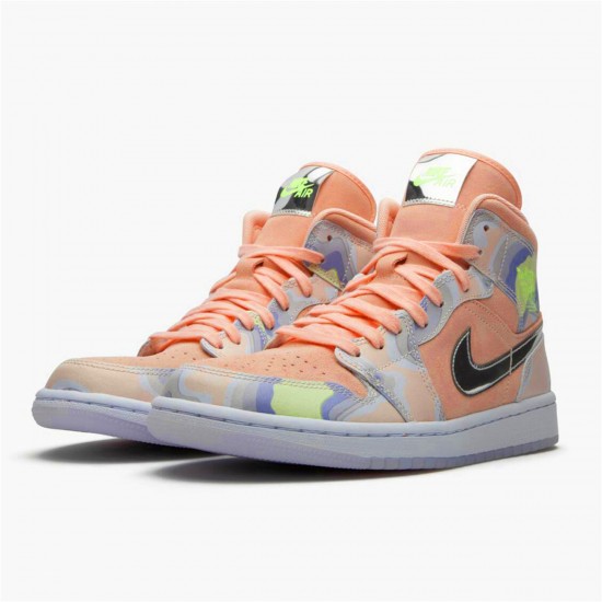 Air Jordan 1 Mid SE P(Her)spectate Washed CoralChrome CW6008 600 AJ1 Shoes