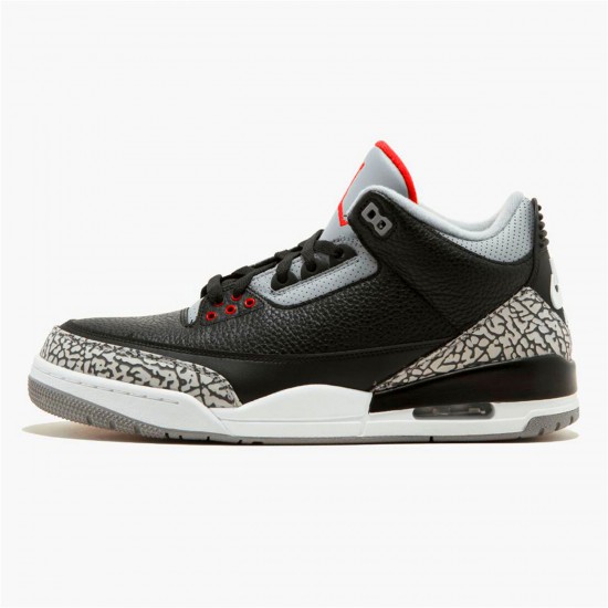 Air Jordan 3 Retro Og BlackCement BlackFire Red Cement Grey 854262 001 Aj3 Shoes