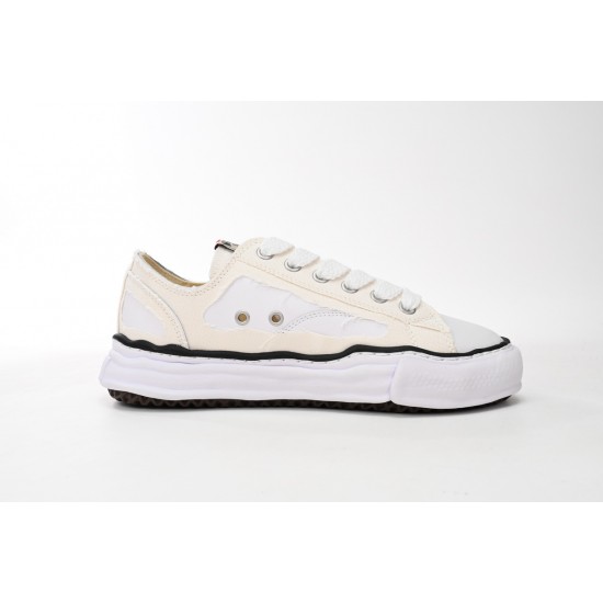 Mihara Yasuhiro NO 783 White And White And Black Stripes For M/W Sports Shoes Mihara Yasuhiro NO 783 White And White And Black Stripes For M/W Sports Shoes