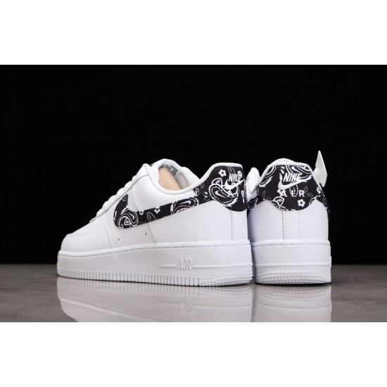 Nike Air Force 1 07 Essentials Black Paisley ——DH4406-101 Casual Shoes Unisex