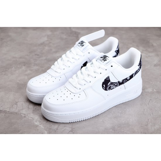 Nike Air Force 1 07 Essentials Black Paisley ——DH4406-101 Casual Shoes Unisex