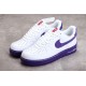 Nike Air Force 1 07 LV8 EMB White Court Purple——DB0264-100 Casual Shoes Unisex
