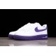 Nike Air Force 1 07 LV8 EMB White Court Purple——DB0264-100 Casual Shoes Unisex