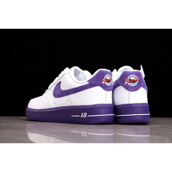 Nike Air Force 1 07 LV8 EMB White Court Purple——DB0264-100 Casual Shoes Unisex