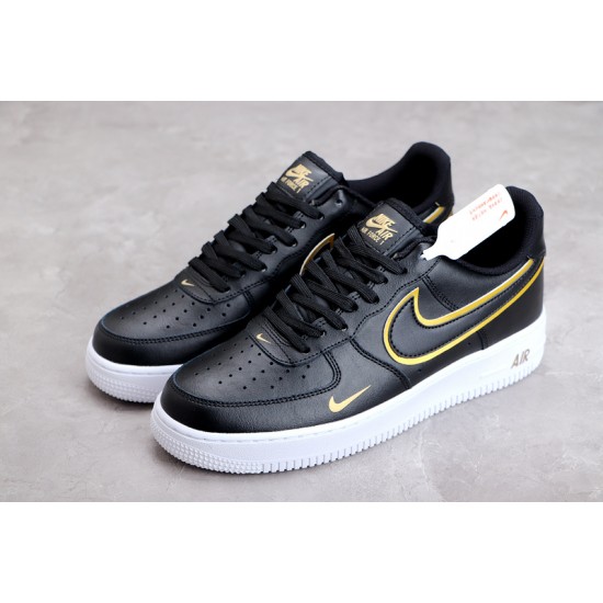 Nike Air Force 1 07 LV8 Metallic Swoosh Pack - Black ——DA8481-001 Casual Shoes Unisex